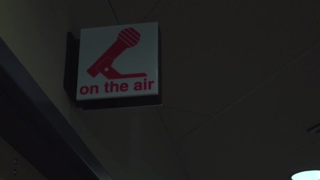 Light at studio to indicate when the station is live.
