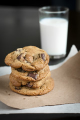 Chocolate Chip Cookies & Milk