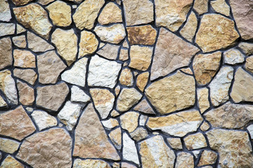 pattern gray color of modern style design decorative uneven cracked real stone wall surface with cement