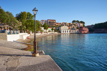 The port of Assos in Kefalonia, Ionian Islands, Greece
