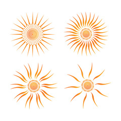 Sun vector icon