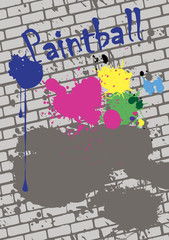 Abstract paintball banner