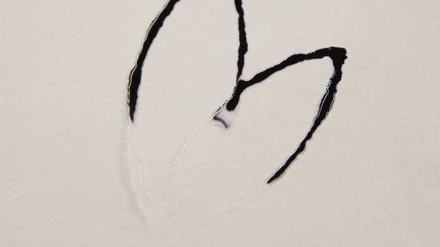 Man Does Element of Picture on White  in Black Colour