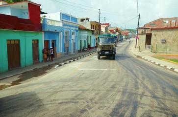 Naklejka na ściany i meble Straßen von Kuba