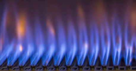 burning gas