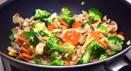 fried vegetarian food