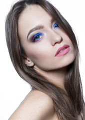 Fototapeta premium portrait of a beautiful girl glamorous girl