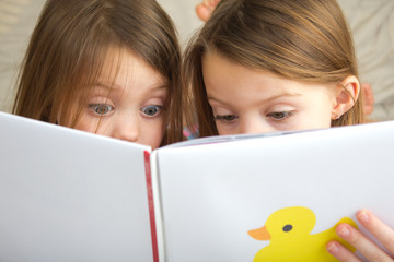 Children reading a story