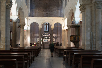 Fototapeta premium Inside St. Nicholas Basilica. Bari. Apulia.