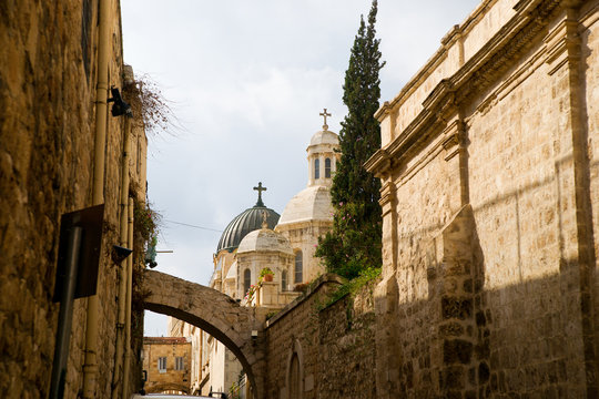 Holy Sepulchre Cathedral in Jerusalem, Israel