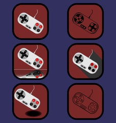 Joystick icons set