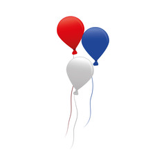 Air balloons decorative icon vector illustration graphic design