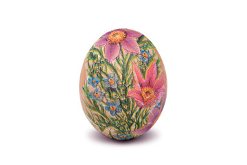 Easter egg isolated on white.