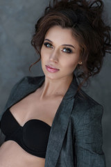 portrait of a beautiful girl glamorous girl