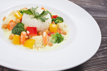 rice with vegetables