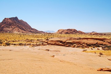 Endless width - View from the Spitzkoppe in Namibia