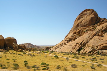Wonderful view from the amazing Spitzkoppe in Namibia