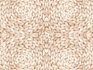 Straw pattern texture repeating seamless. Natural woven straw background.  Vector illustration. Fiber and fabric. Straw hat. retro & vintage