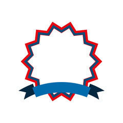 Ribbon award empty icon vector illustration graphic design