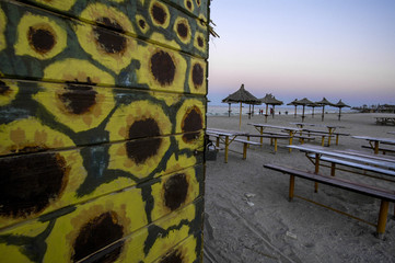 Black Sea Coast, tourist resort Vama Veche, end of saison, Roman