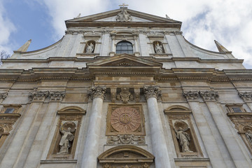 Saints Peter and Paul Church in Krakow, Poland.