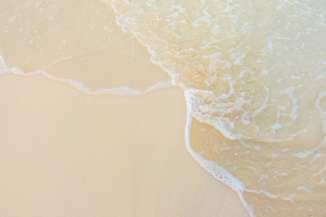 Beautiful tropical Maldives island with white sandy beach and sea .