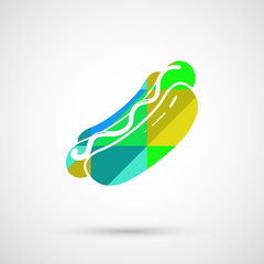 Vector Hot Dog illustration 