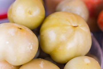 Pickled spicy green tomatoes