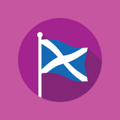Scotland flag vector flat icon