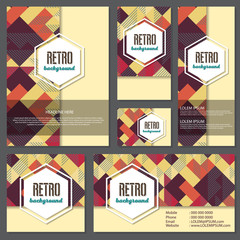 Old retro Vintage style background Design Template