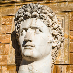 Old Head Statue Rome