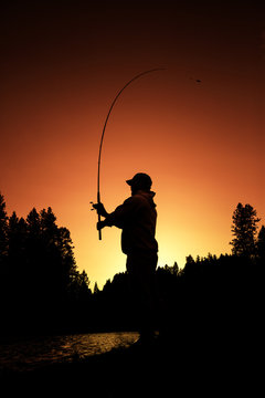 Fisherman's Silhouette | Southern Oregon 
