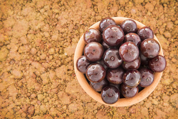 Acai amazonian fruit (Euterpe oleracea)