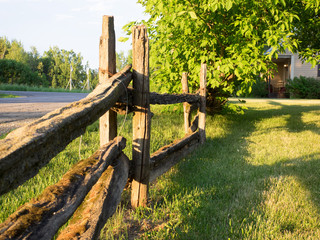 Wood fence