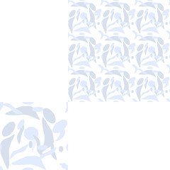 Seamless patterns of military winter camouflage with pattern unit.