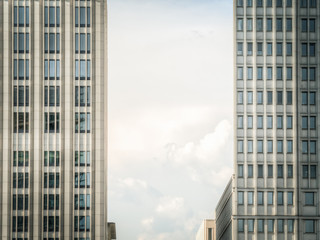 Modern offices at high-rise buildings