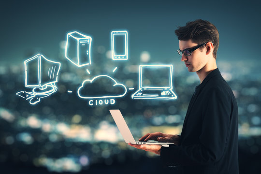 Cloud computing concept