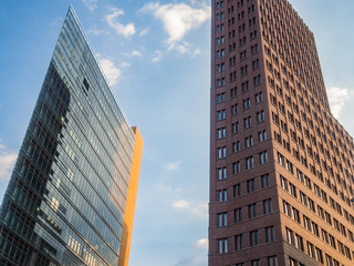 Fototapeta na wymiar Modern office buildings at Potsdamer Platz, Berlin