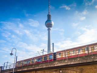 Beautiful view of the TV Tower in Berlin
