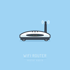 Wi Fi router icon vector illustration