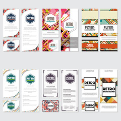Naklejka premium Old retro Vintage style background Design Template