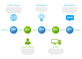Infographics with 5 steps or options arrows vector