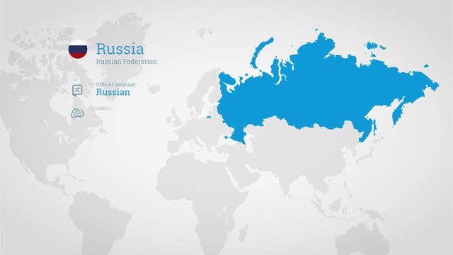 Инфографика карта россии с городами