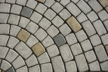 Background from paving slabs of different shapes