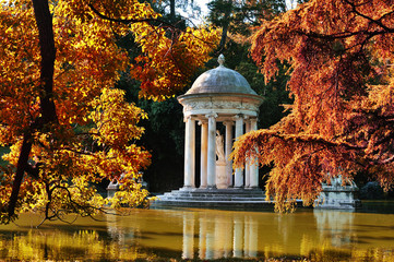 Historical park of Villa Durazzo Pallavicini in Genoa-Perli, Italy