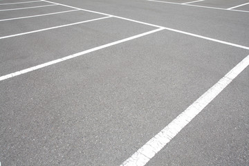 Empty space at outdoor car parking lot