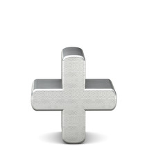 Fototapeta premium symbol plus silber silver 3d struktur