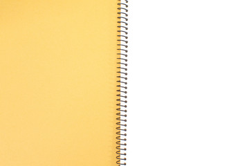Close - up Opened Yellow note book