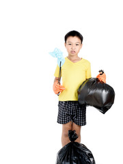 Keep garbage in bag for eliminate