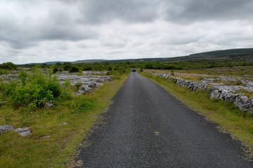 Road in landscape of Ireland